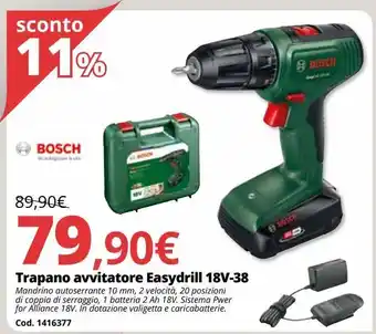 Brico Io Trapano avvitatore easydrill 18v-38 offerta