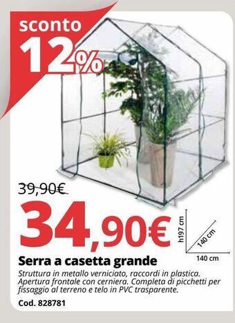 Brico Io Serra a casetta grande offerta