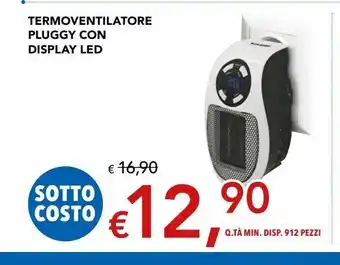 Termoventilatore pluggy c on display led