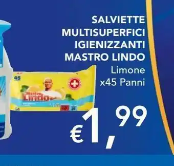Salviette multisuperfici igienizzanti mastro lindo