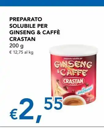 Migross Superstore Preparato solubile per ginseng & caffè crastan offerta