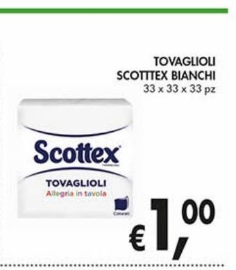 Supermercato Coal Tovaglioli scottex bianchi offerta