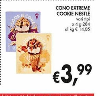 Supermercato Coal Cono extreme cookie nestlè offerta