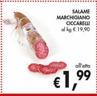 Supermercato Coal Salame marchigiano ciccarelli offerta