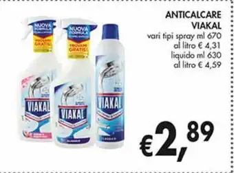 Supermercato Coal Anticalcare viakal spray o liquido offerta