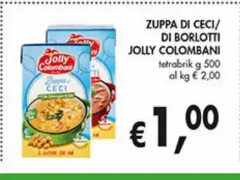 Supermercato Coal Zuppa di ceci/di borlotti jolly colombani offerta