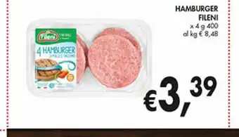 Supermercato Coal Hamburger fileni offerta