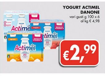 Supermercato Coal Yogurt actimel danone offerta