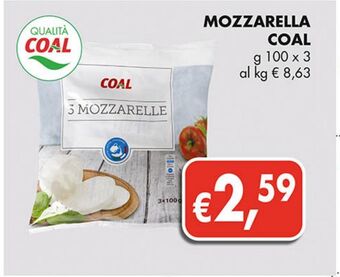 Supermercato Coal Mozzarella coal offerta