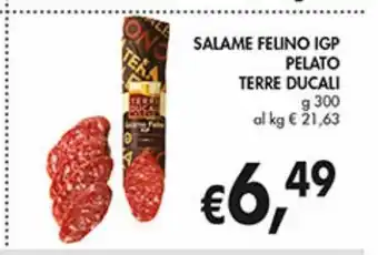Supermercato Coal Salame felino igp pelato terre ducali offerta