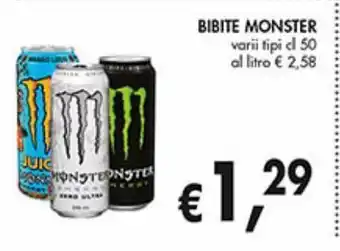 Supermercato Coal Bibite monster offerta