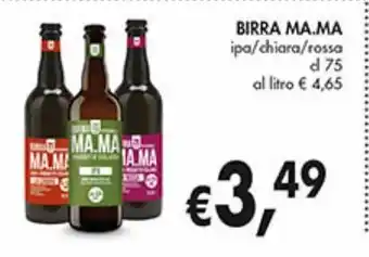 Supermercato Coal Birra ma.ma offerta