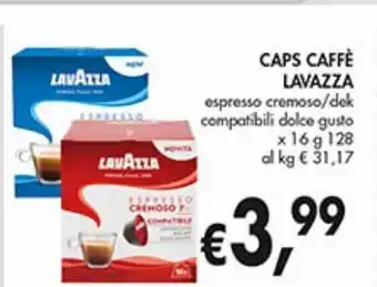 Supermercato Coal Caps caffè lavazza offerta