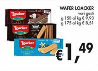 Supermercato Coal Wafer loacker offerta