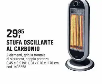 OBI Stufa oscillante al carbonio offerta