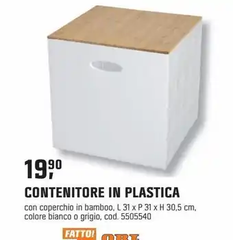 OBI Contenitore in plastica offerta