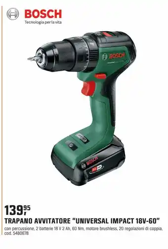 Trapano avvitatore "universal impact 18v-60"
