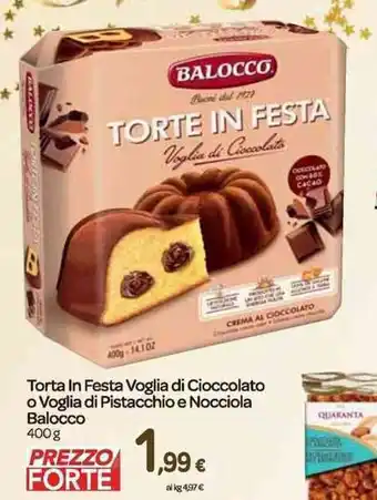 Balocco Torta in Festa Voglia di Cioccolato o Voglia di Pistacchio e Nocciola 400 g