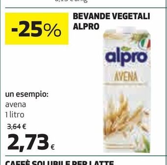 Coop Bevande vegetali alpro offerta