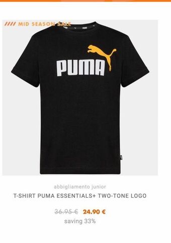 T-shirt manica corta puma