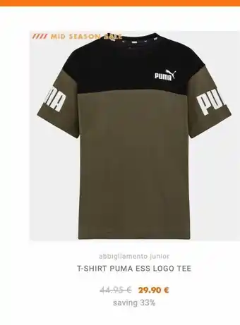 Aw Lab T-shirt manica corta puma offerta