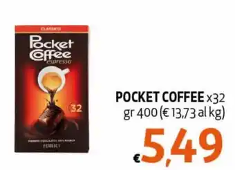 Spak Supermercati Pocket Coffee x32 400 gr offerta