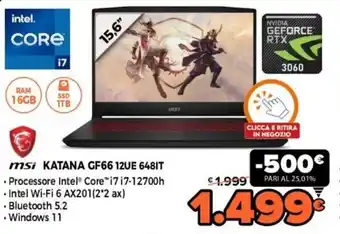 msi Katana GF66 12UE 648IT