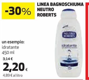 Coop Linea bagnoschiuma neutro roberts offerta