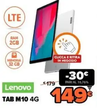 Expert Lenovo Tab M10 4G offerta