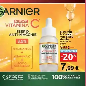 Carrefour Iper Siero viso in crema vitamina c garnier offerta