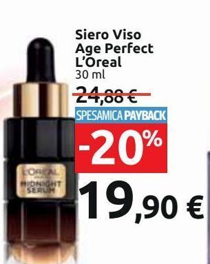 Carrefour Iper Siero viso age perfect l'oreal offerta