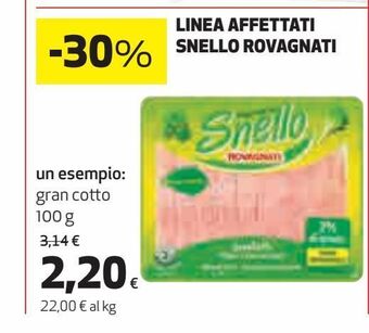 Coop Linea affettati snello rovagnati offerta