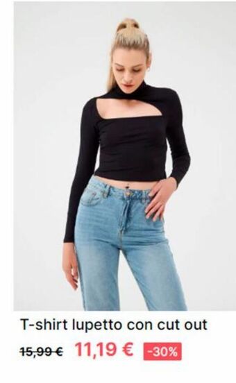 Terranova T-shirt lupetto con cut out offerta