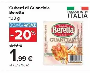 Carrefour Market Cubetti di guanciale beretta offerta