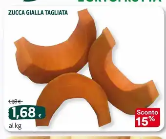 Zucca gialla tagliata