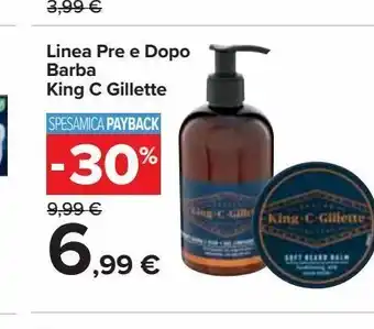 Carrefour Market Linea pre o dopo barba king c gillette offerta