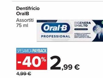 Carrefour Market Dentifricio oral b offerta
