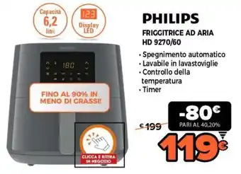 Expert Philips Friggitrice Ad Aria HD 9270/60 offerta
