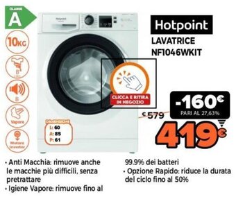 Expert Hotpoint Lavatrice NF1046WKIT offerta