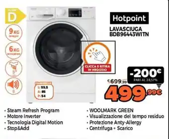 Expert Hotpoint Lavasciuga BDB96443WITN offerta