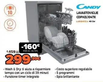 Expert Candy Lavastoviglie CDPH2L1047X offerta