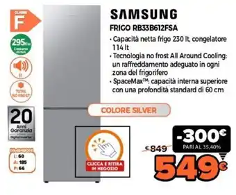 Expert Samsung Frigo RB33B612FSA offerta
