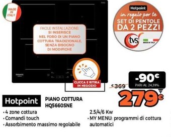 Expert Hotpoint Piano Cottura HQ5660SNE offerta