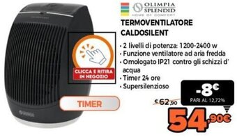 Expert Olimpia Splendid Termoventilatore Caldosilent offerta