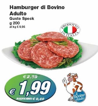 Prix Quality Hamburger di Bovino Adulto 200 g offerta