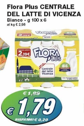 Prix Quality Centrale del Latte di Vicenza Flora Plus 100 g x 6 offerta