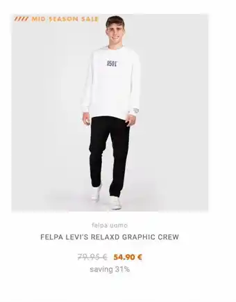 Aw Lab Felpa levi's offerta