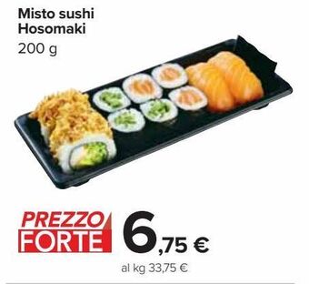 Carrefour Iper Misto sushi hosomaki offerta