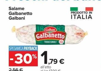 Salame galbanetto galbani