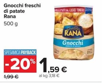 Gnocchi freschi di patate rana